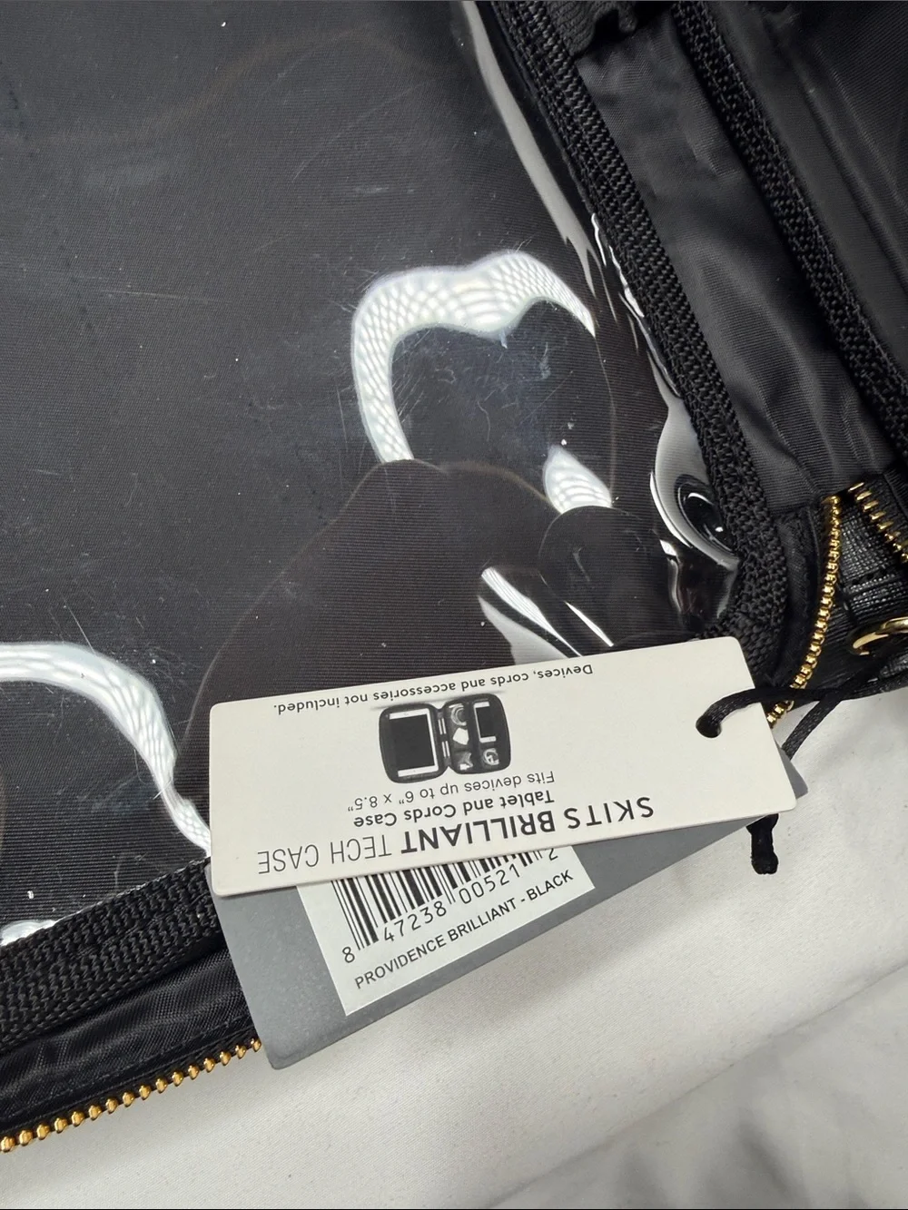Brand New SKITS Black Leather Tech Organizer / Briefcase Bag - NWT